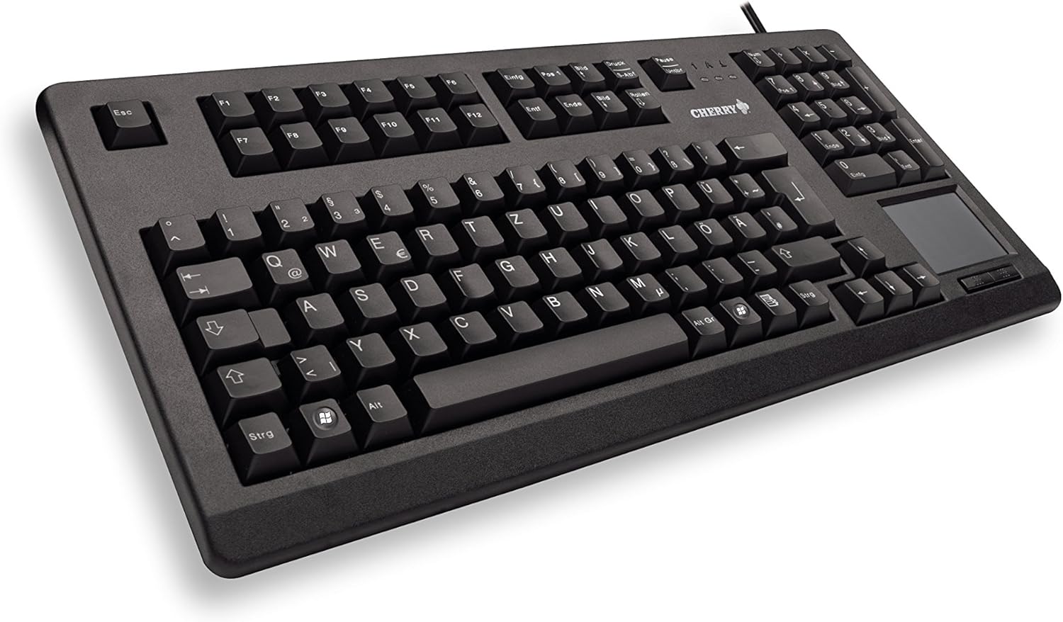 CHERRY Northamber PLC G80-11900LUMGB-2 Corded USB Touch Pad Compact Keyboard - Black