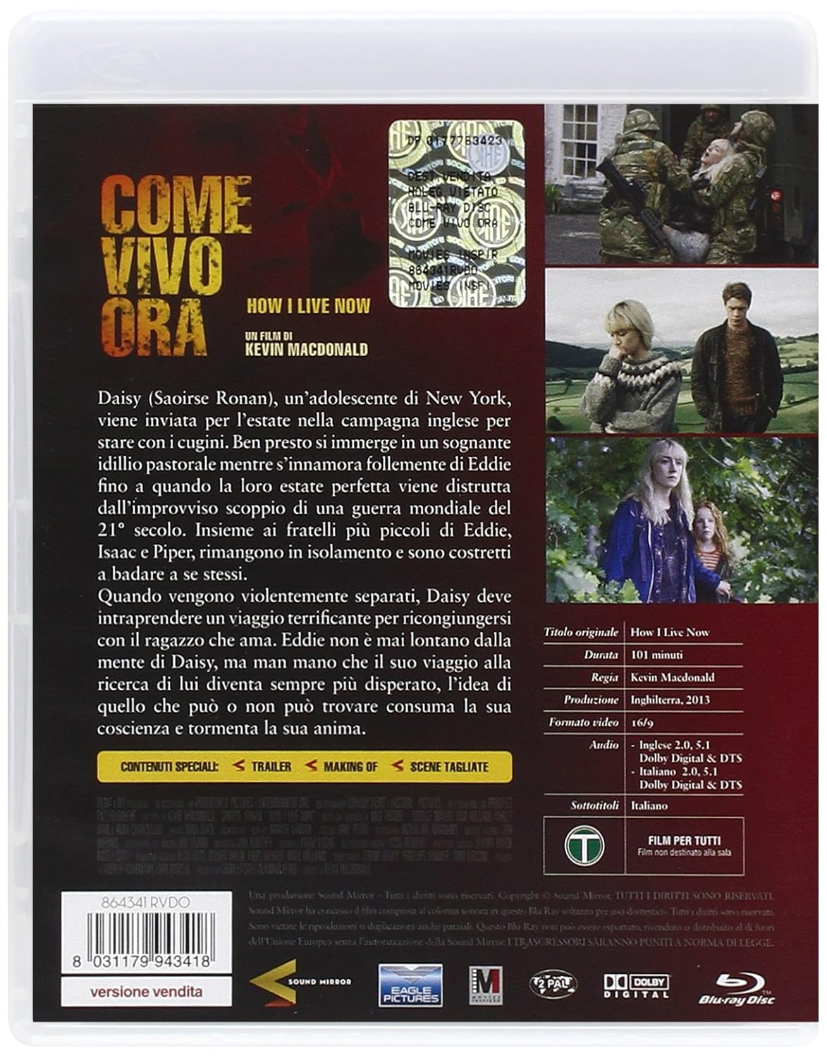 Come Vivo Ora - How I Live Now - (Italian Import)