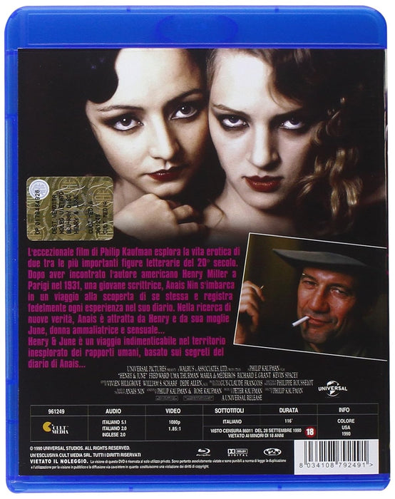 henry & june (blu ray) BluRay Italian Import