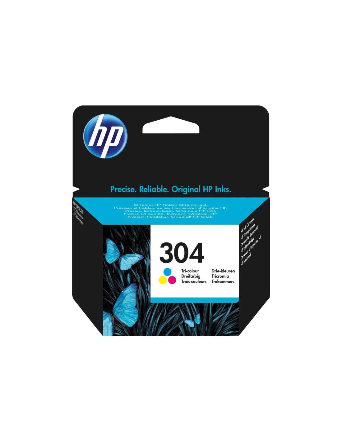 HP N9K05AE 304 Original Ink Cartridge, Tri-Color, (Pack of 1