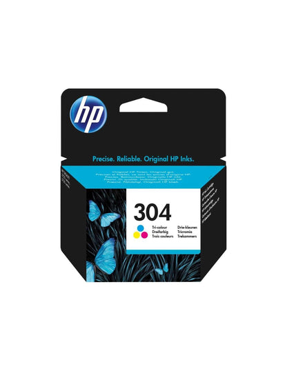 HP N9K05AE 304 Original Ink Cartridge, Tri-Color, (Pack of 1