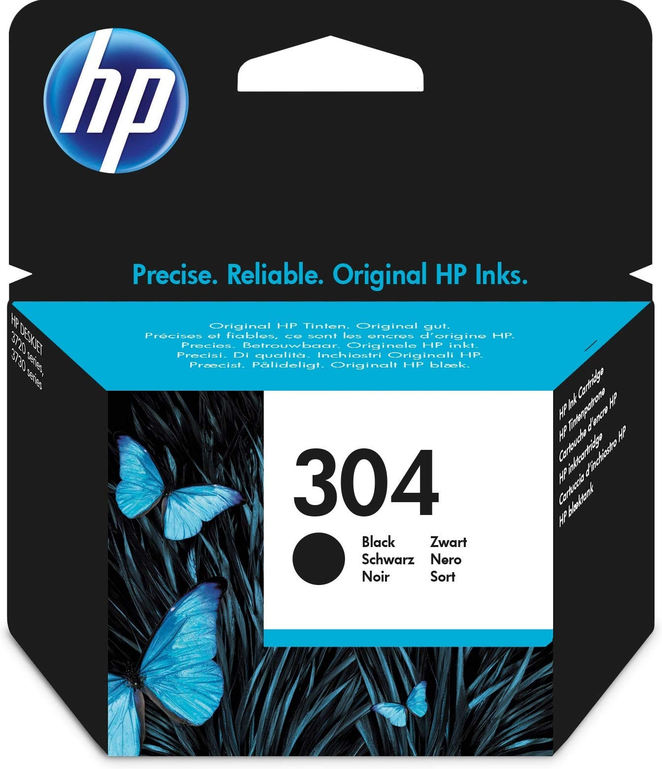 HP N9K06AE 304 Original Ink Cartridge, Black, (Pack of 1