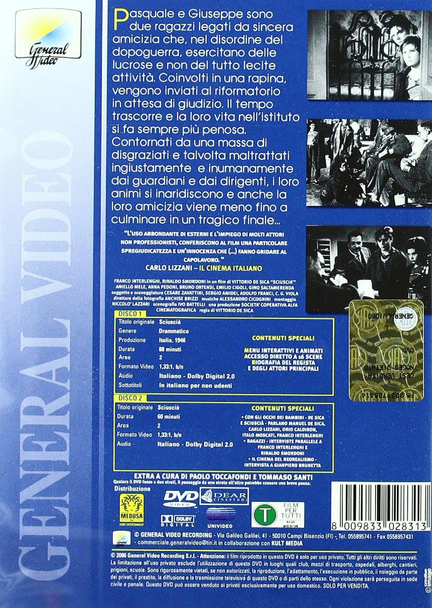 Sciuscia` (2 Dvd)