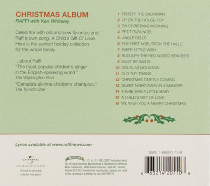 RAFFI - CHRISTMAS ALBUM (1 CD)