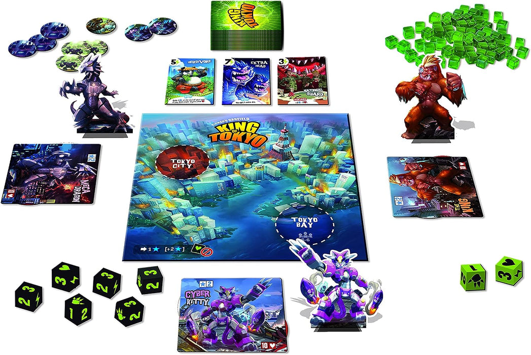 Iello | King of Tokyo Game (2016 Edition) | Board Game | Ages 8+ | 2-6 Players | 30 Minutes Playing Time