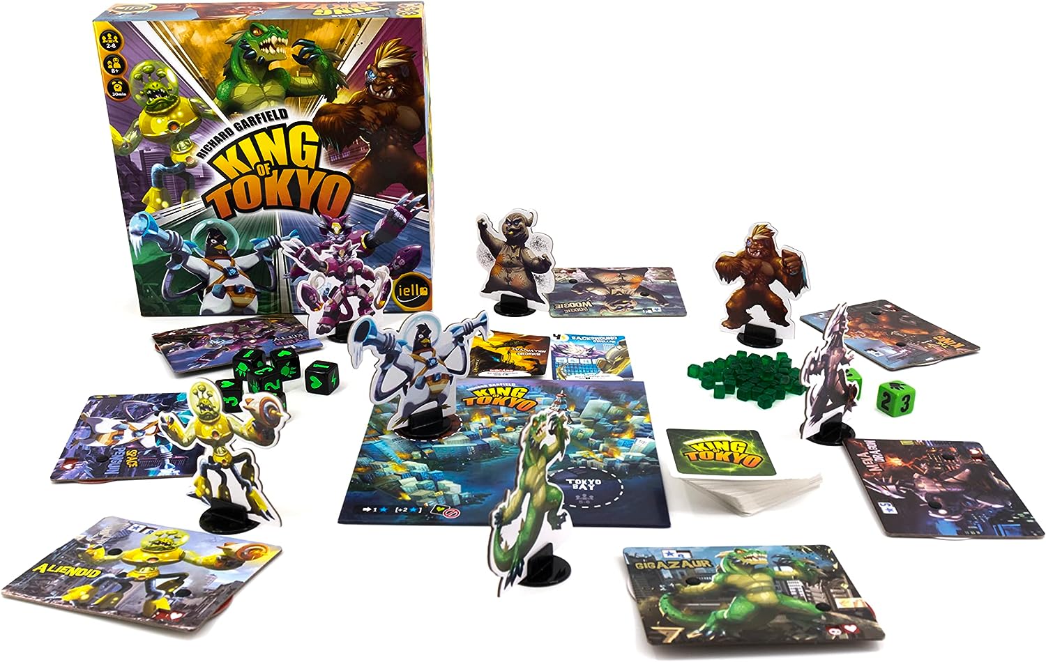 Iello | King of Tokyo Game (2016 Edition) | Board Game | Ages 8+ | 2-6 Players | 30 Minutes Playing Time