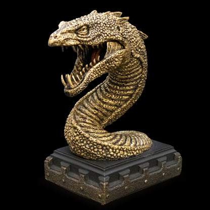 The Noble Collection Harry Potter Basilisk Bookend - 7in (18cm) Hand Painted Bookend Stand - Officially Licensed Film Set Movie Props Gifts One Size Multicolor
