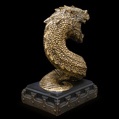 The Noble Collection Harry Potter Basilisk Bookend - 7in (18cm) Hand Painted Bookend Stand - Officially Licensed Film Set Movie Props Gifts One Size Multicolor