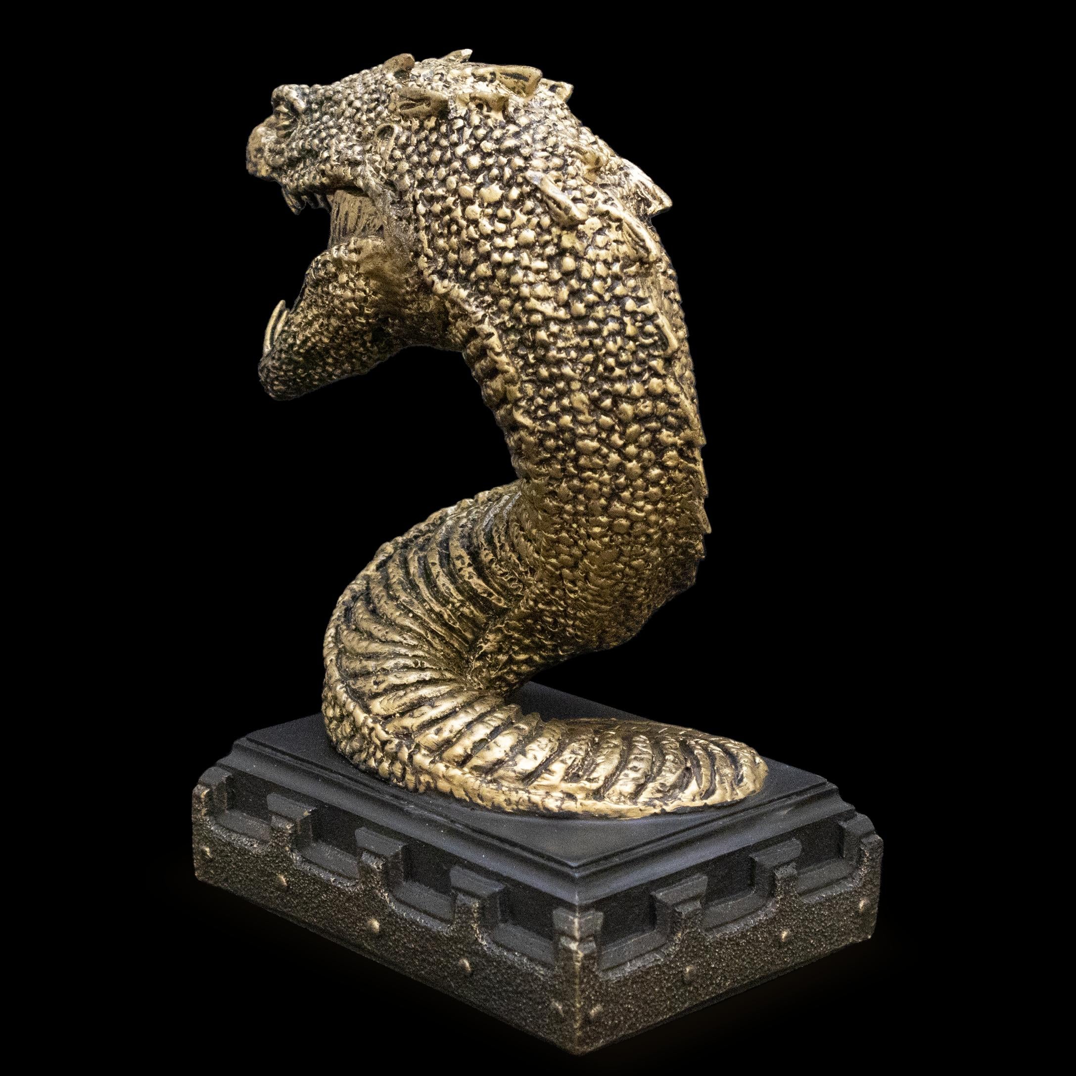 The Noble Collection Harry Potter Basilisk Bookend - 7in (18cm) Hand Painted Bookend Stand - Officially Licensed Film Set Movie Props Gifts One Size Multicolor