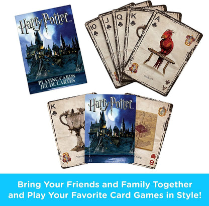 AQUARIUS-20611310523 Harry Potter Baraja Francesa, Multicolor, Suelto (52330