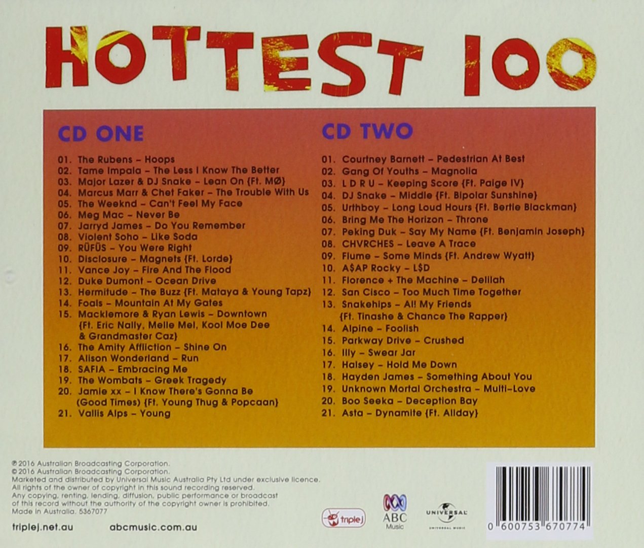 Triple J Hottest 100 Vol 23