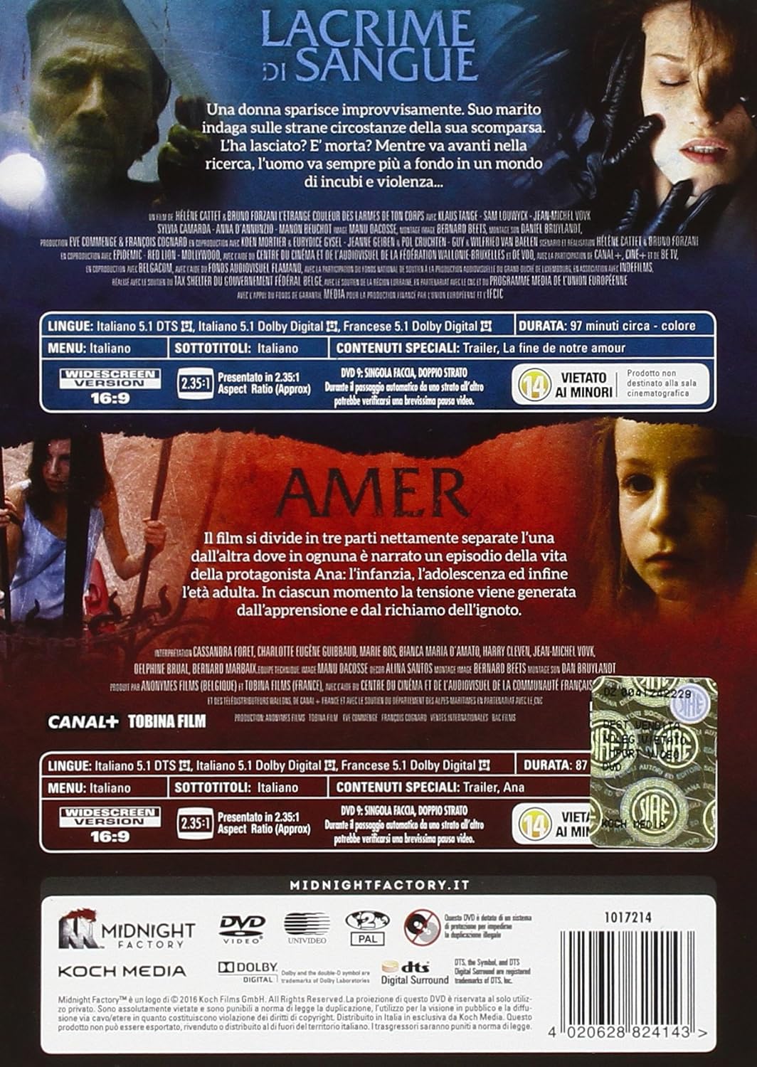 Amer/The Strange Color of Your Body's Tears ( 2 DVD