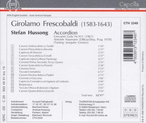 Canzone / Toccatas / Capriccios