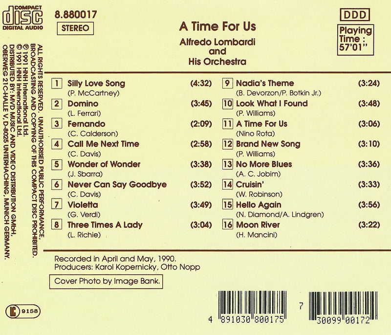 A Time for Us: 16 Easy-listening Melodies
