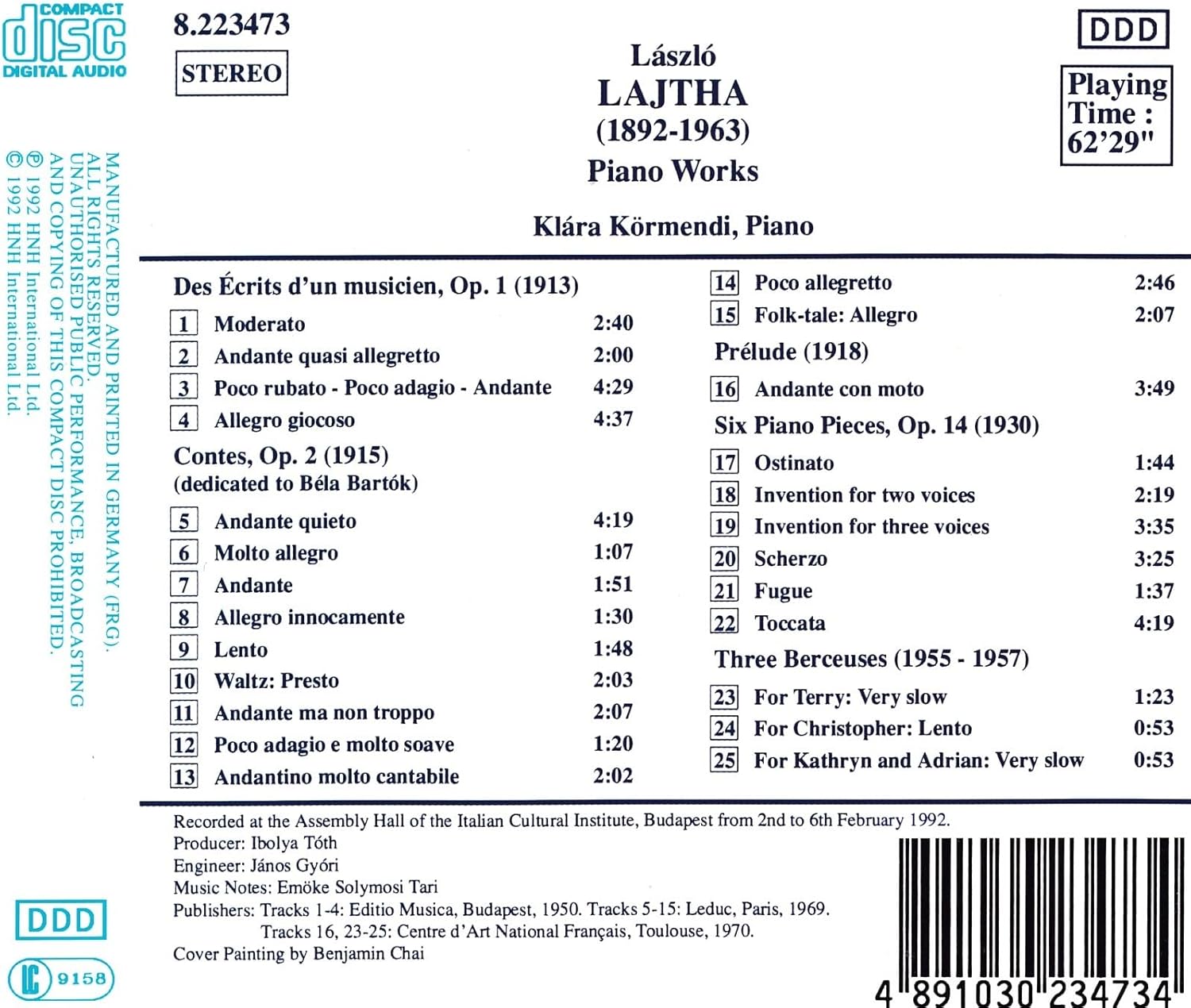 Piano Works (Kormendi)