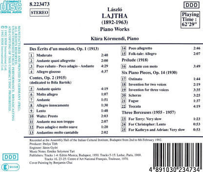 Piano Works (Kormendi)