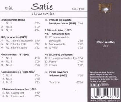 Satie - Gymnopedies, Gnossiennes, Sarabandes