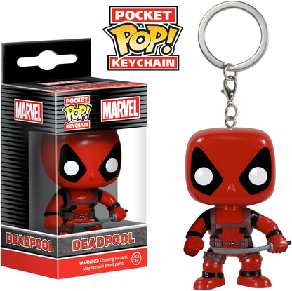 Funko Pocket POP! - Marvel: Keychain - Deadpool - Neuartiger Schlüsselanhänger - Vinyl-Minifigur Zum Sammeln - Strumpffüller - Geschenkidee - Offizielle Handelswaren - Movies Fans - Minifigur