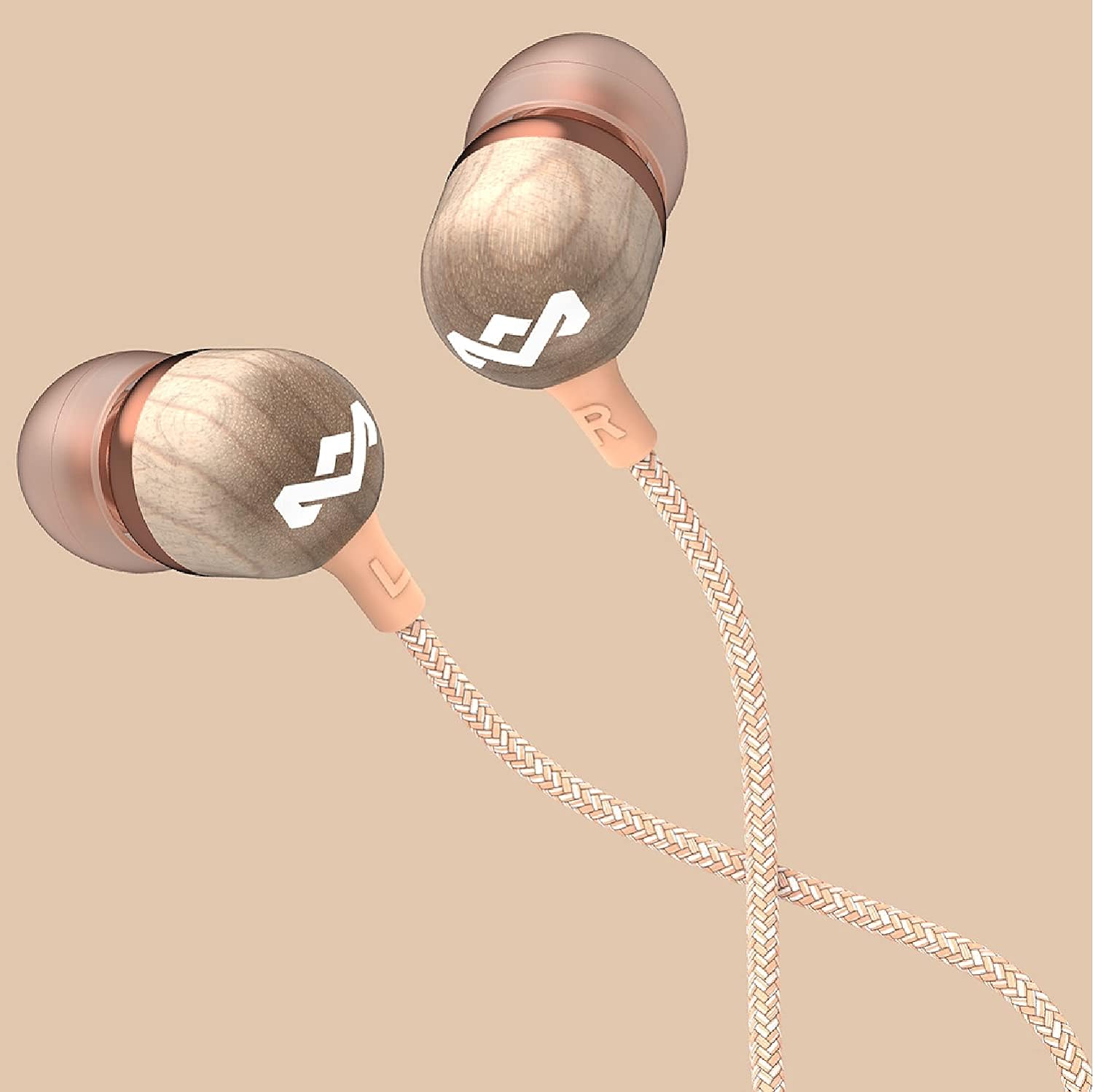 House of Marley Smile Jamaica Wired Noise Isolating Headphones with Microphone - Copper (Pack of 2