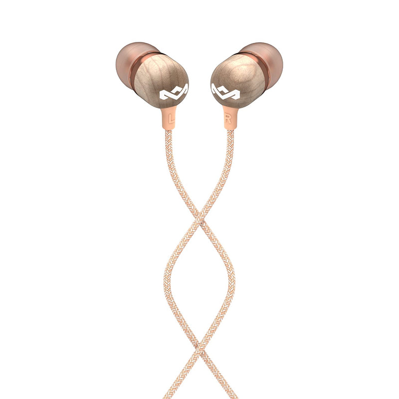House of Marley Smile Jamaica Wired Noise Isolating Headphones with Microphone - Copper (Pack of 2