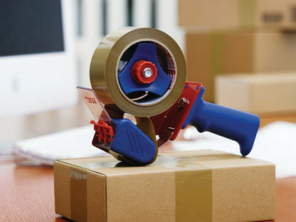 tesa Packing Tape Hand Dispenser Economy - Robust Dispenser for Parcel Tapes - Professional Quality - for Tapes up to 50 cm Wide
