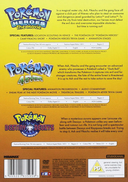 Miramax - Pokemon - The Movie Collection (3 Films) DVD (1 DVD
