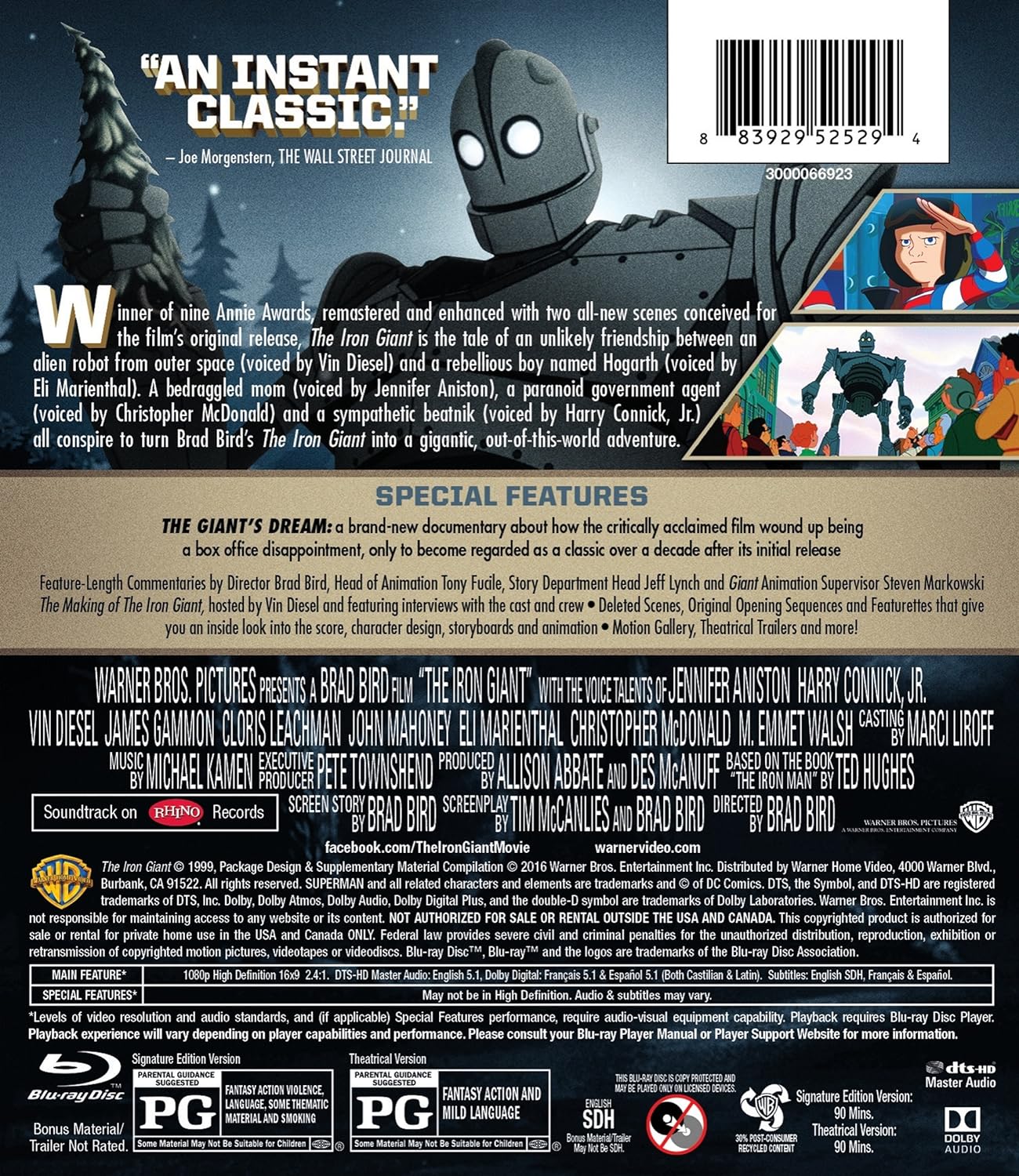 IRON GIANT: SIGNATURE EDITION - IRON GIANT: SIGNATURE EDITION (1 Blu-ray
