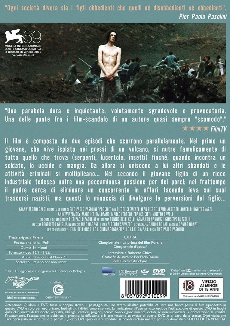 porcile DVD Italian Import