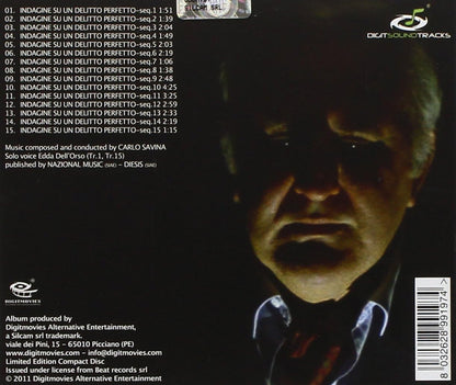 Indagine Su Un Delitto Perfetto The Perfect Crime Soundtrack