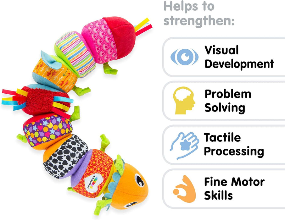 Lamaze Mix & Match Caterpillar Kuscheltier für Baby, Babys Aktivität Sortierspielzeug, für neue Eltern, geeignet für Baby Jungen und Mädchen ab 6 Monaten+