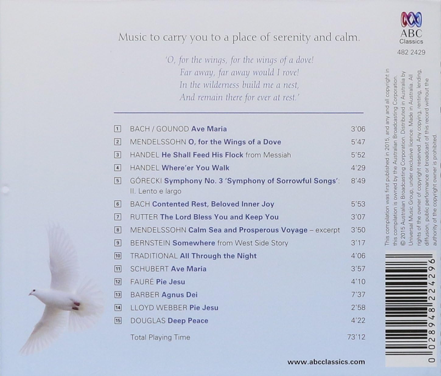 Wings Of A Dove: Music Of Sere