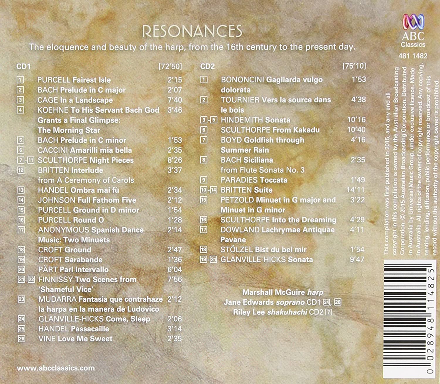 Resonances: Music for Harp