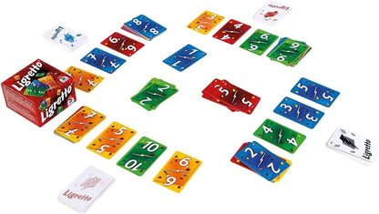 Schmidt Spiele Ligretto: Red – Card Game 2-4 Players – 10 Minutes of Gameplay – Card Games for Family Game Night – Card Games for Kids and Adults Ages 8+ - English Version Ligretto Red