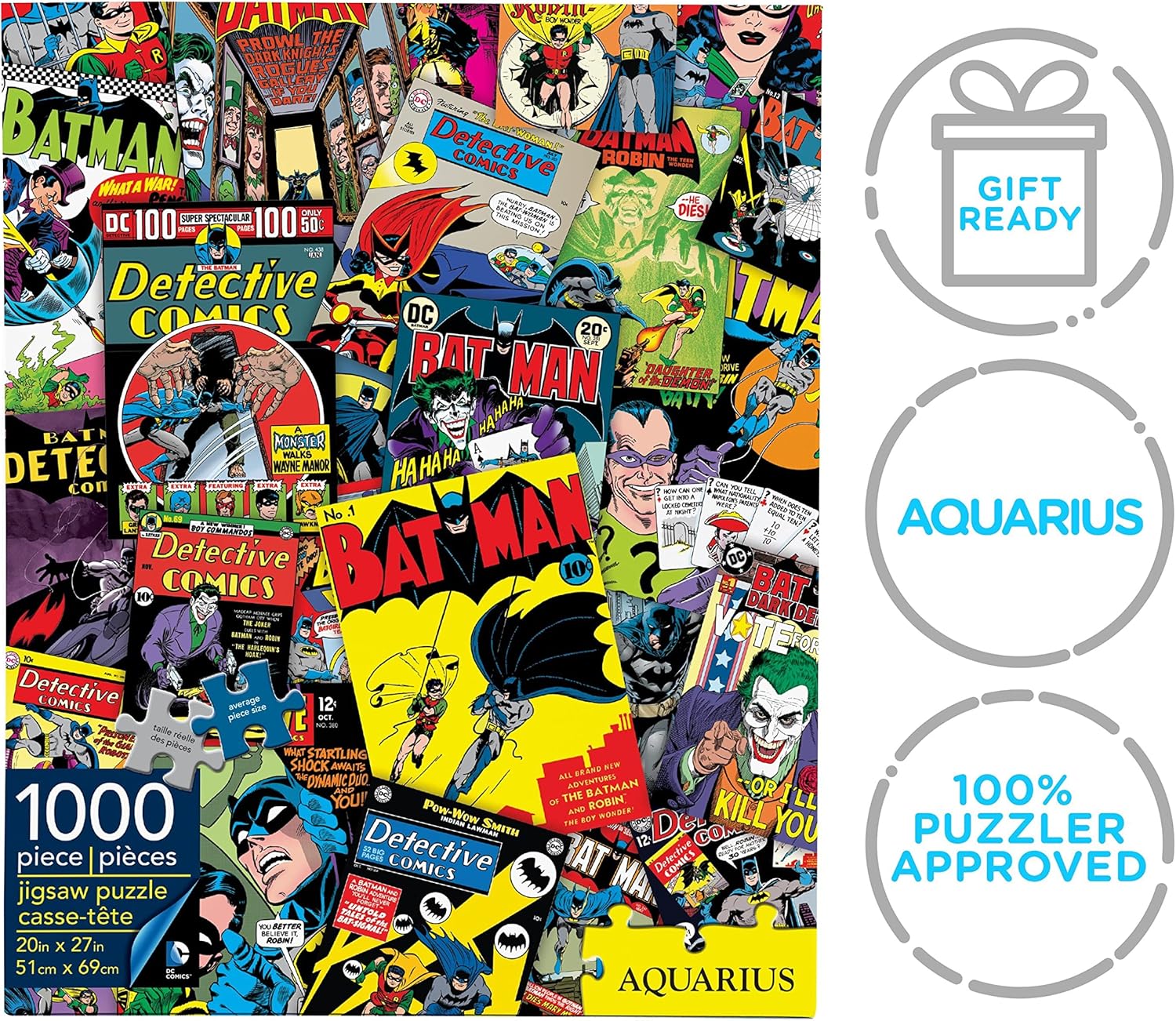 AQUARIUS 65214 Batman Collage Puzzle, 1000