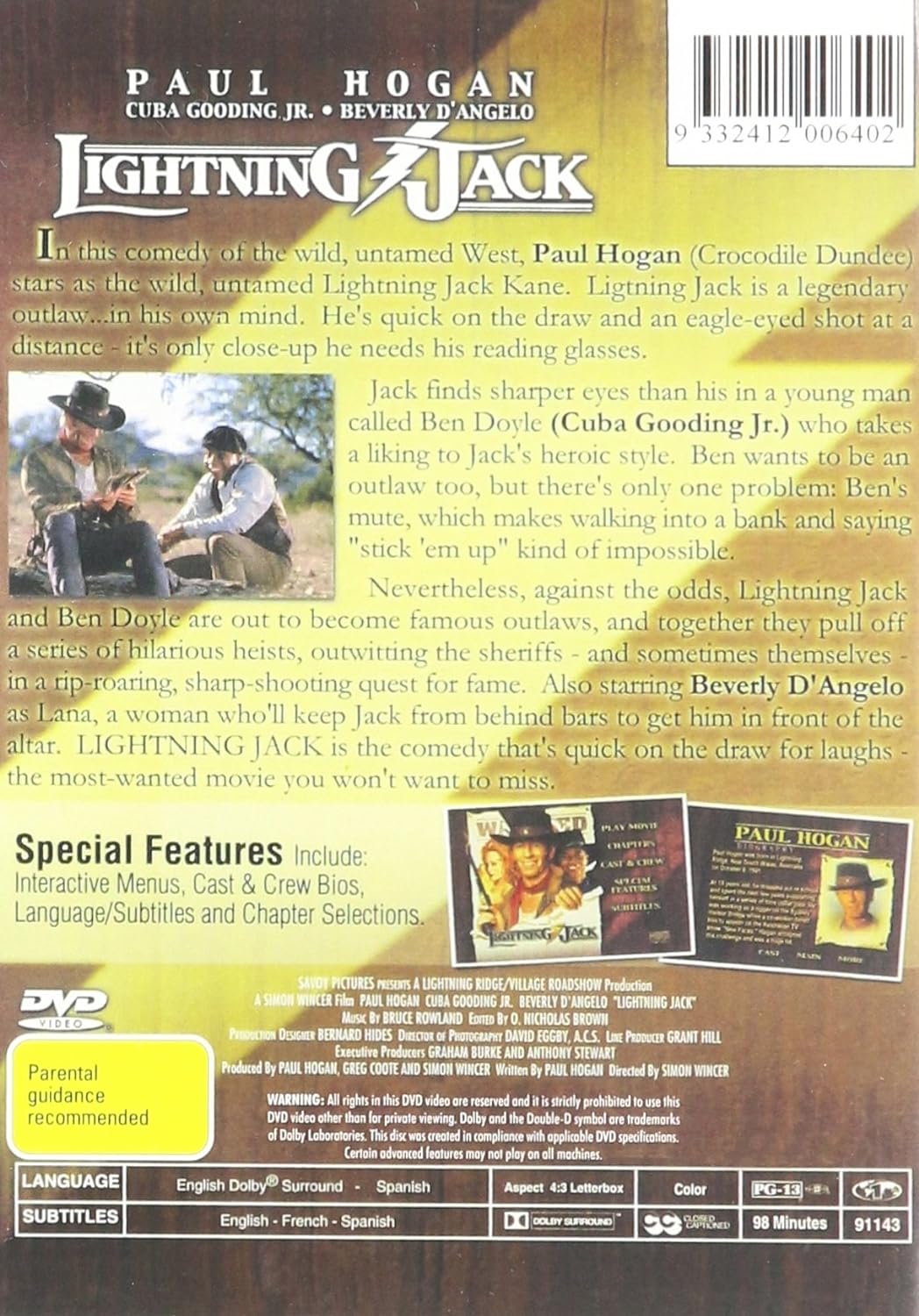 Lightning Jack - DVD (1994