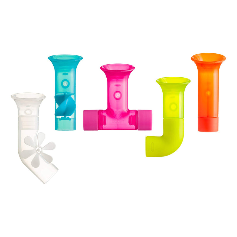 TOMY Boon Pipes Baby Bath Toy | Bath Accessories for Babies and Toddlers | 5 Multicoloured Water Pipes For Bath Time | Suitable For 1, 2, 3 and 4 Year Olds