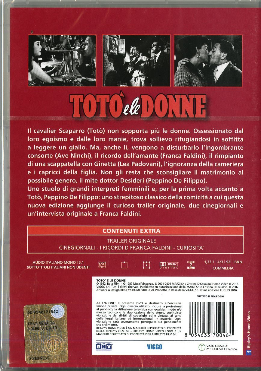 toto' e le donne DVD Italian Import