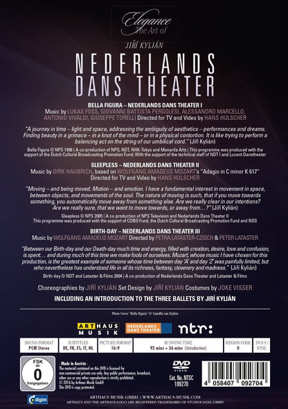 Nederlands Dans Theater - Three Ballets Feat Music From Wolfgang Amadeus Mozart, Antonio Vivaldi, Giovanni Battista Pergolesi, Alessandro Marcello, Giuseppe Torelli, Lukas Foss, Dirk Haubrich