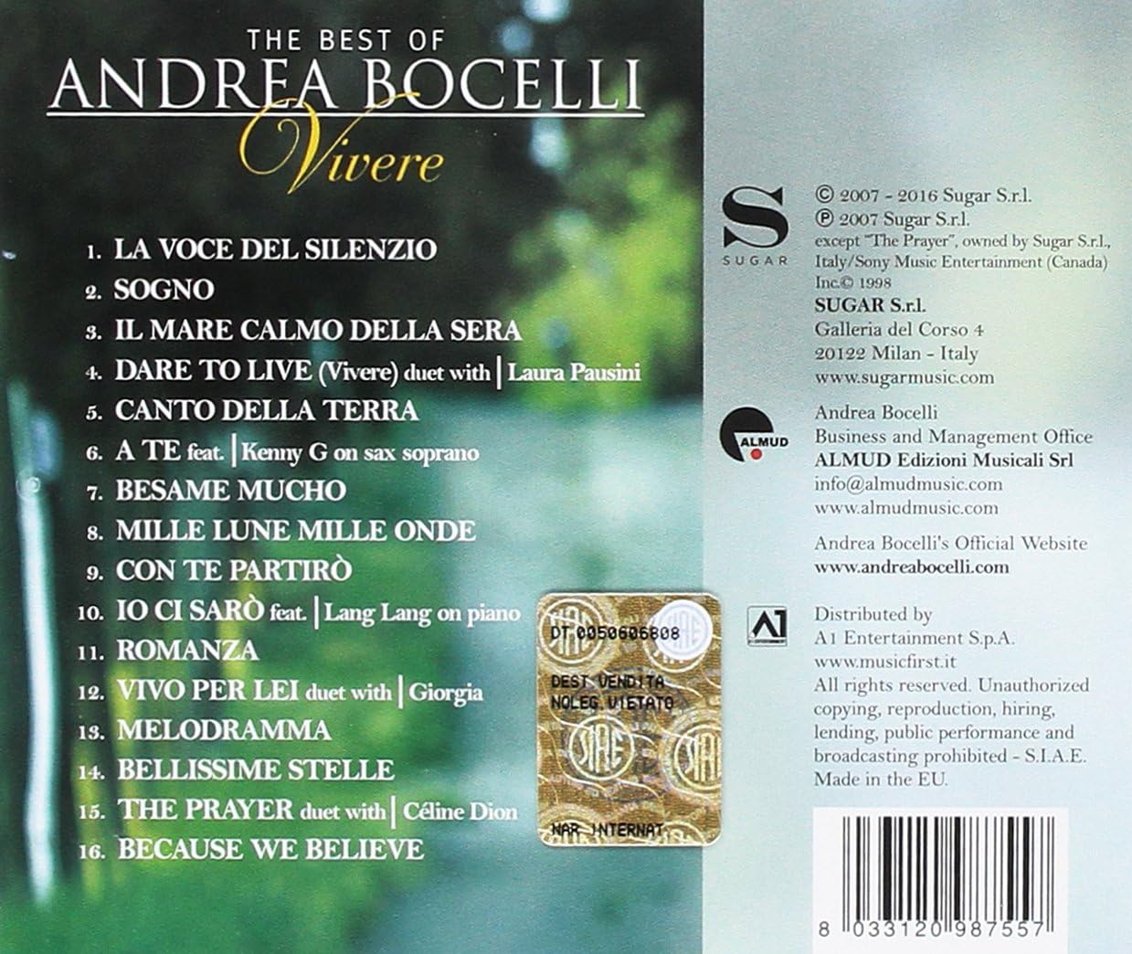 Vivere: Best Of Andrea Bocelli