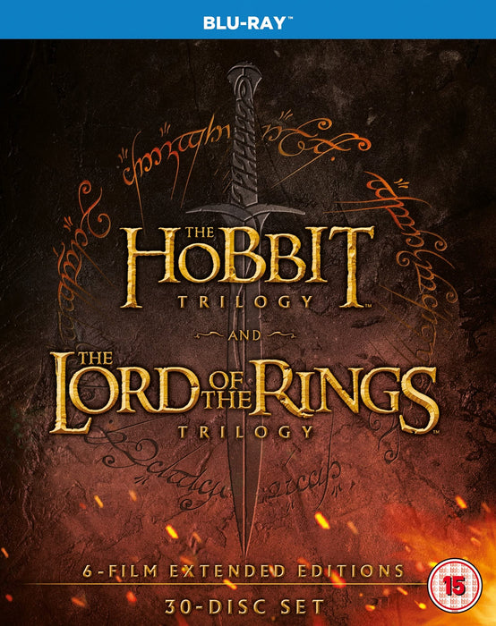 Hobbit Trilogy/The Lord Of The Rings Trilogy: Extended... (30 Blu-Ray)