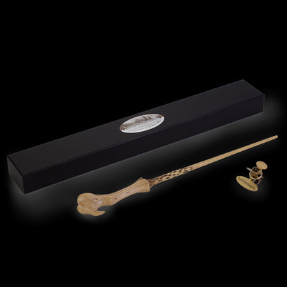 The Noble Collection - Lord Voldemort Character Wand - 14.7in (37.5cm) Harry Potter Wand With Metal Name Tag - Harry Potter Film Set Movie Props Wands