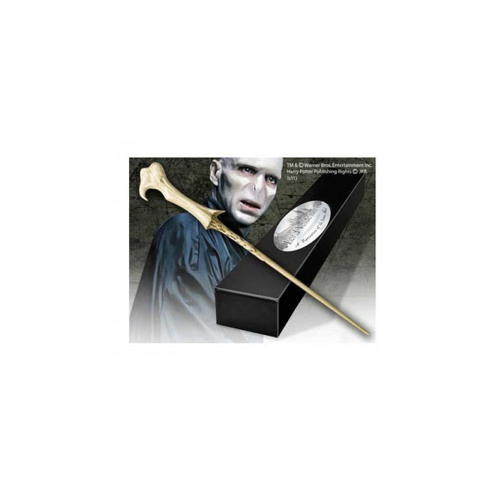 The Noble Collection - Lord Voldemort Character Wand - 14.7in (37.5cm) Harry Potter Wand With Metal Name Tag - Harry Potter Film Set Movie Props Wands