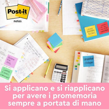 Post-it 76x76 mm Colour Notes - Neon