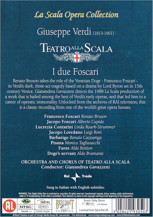 La Scala Opera Collection: Verdi - I Due Foscari