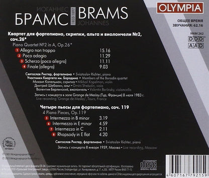 Quartetto Per Piano N.2 Op 26 1861 in