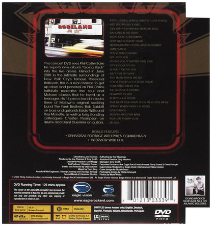 Phil Collins - Going Back - Live At Roseland Ballroom, NYC (DVD