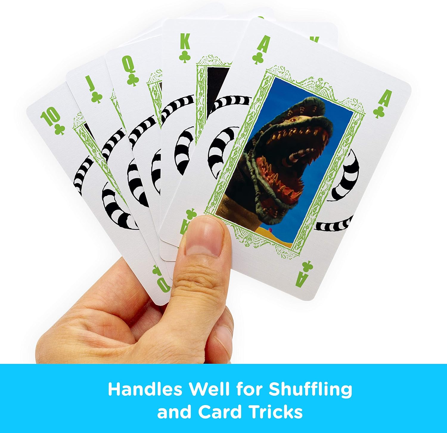 AQUARIUS Beetlejuice Playing Cards - Beetlejuice Themed Deck of Cards for Your Favorite Card Games - Officially Licensed Merchandise & Collectibles