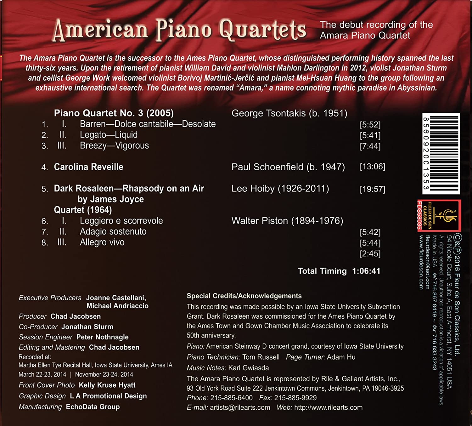 American Piano Quartets