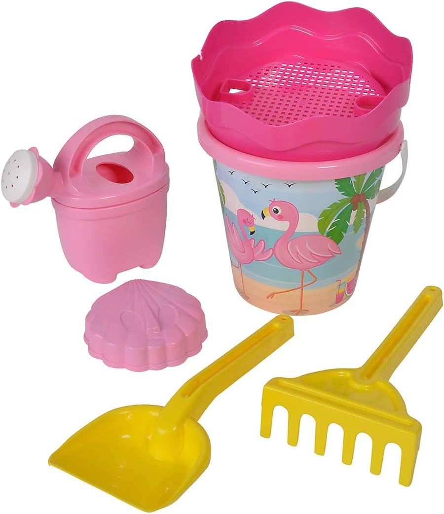 Simba 107114406 Calimero Flamingo Baby Bucket Set, Multicoloured