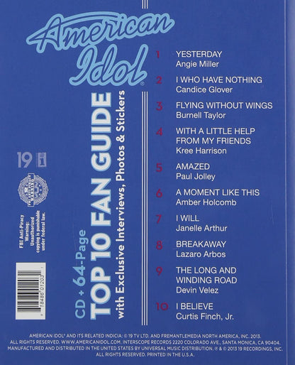 Idols Singing Idols 'Zinepak (CD+Mini-Magazine)
